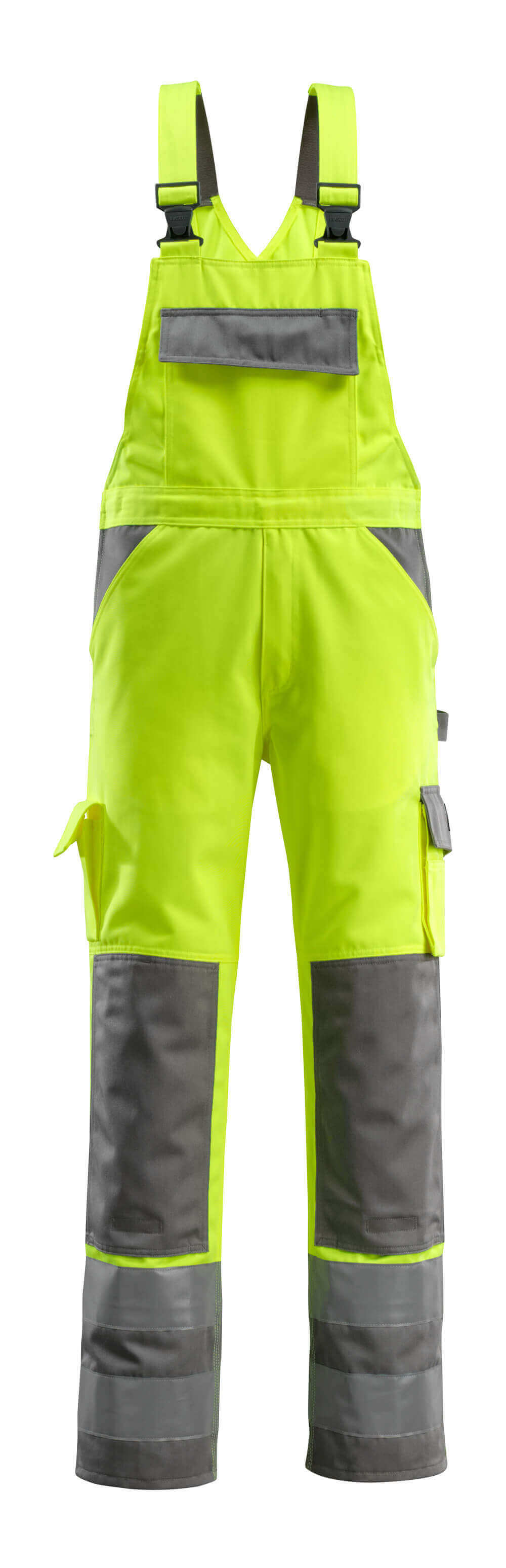 MASCOT SAFE COMPETE Latzhose mit Knietaschen - Hi-vis Gelb/Anthrazit