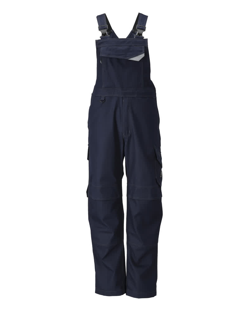 MASCOT MULTISAFE Latzhose mit Knietaschen - Schwarzblau