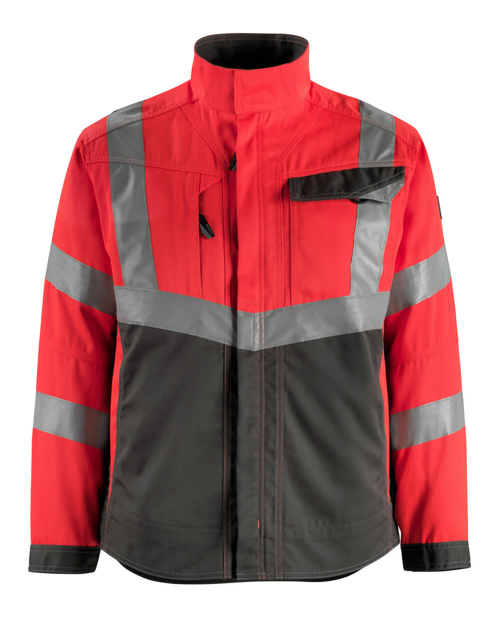 MASCOT SAFE SUPREME Jacke - Hi-vis Rot/Dunkelanthrazit