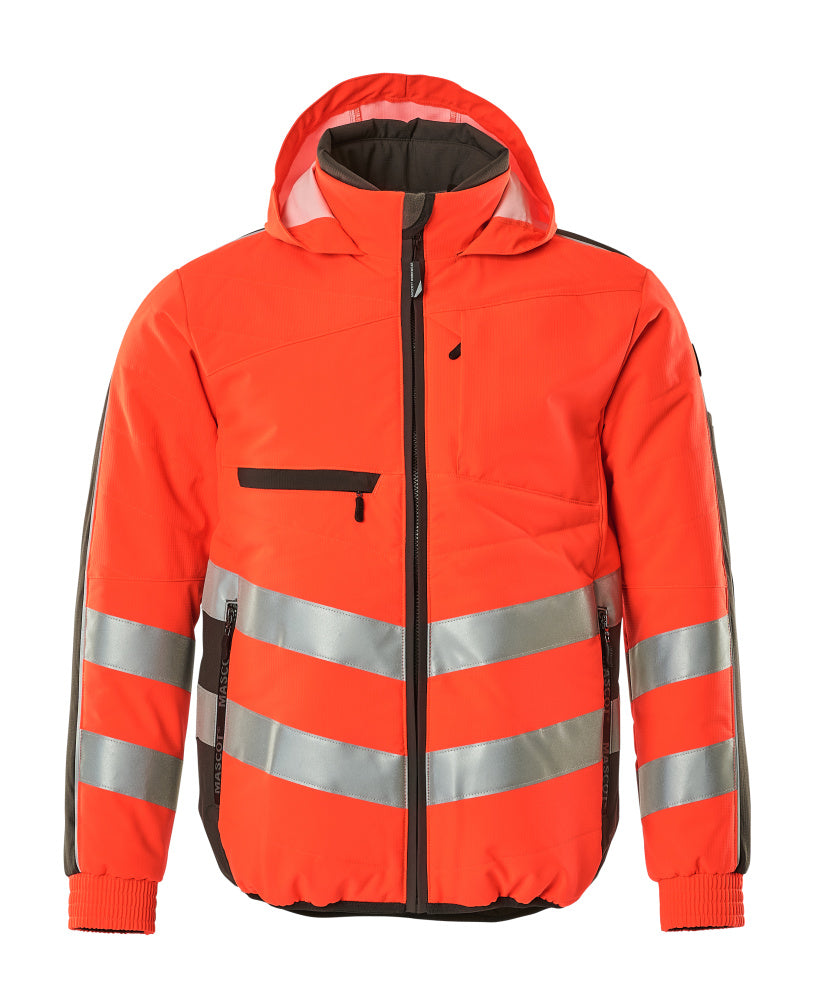 MASCOT SAFE SUPREME Jacke - Hi-vis Rot/Dunkelanthrazit