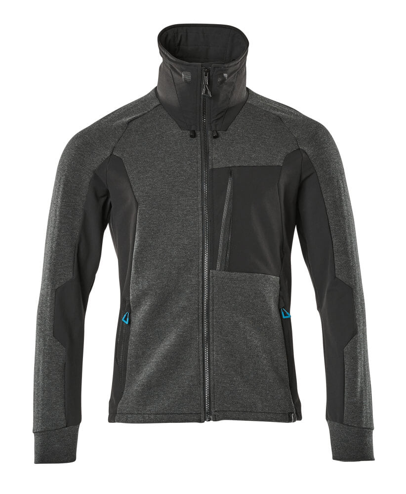 MASCOT ADVANCED Sweatshirt mit Reißverschluss - Schwarz