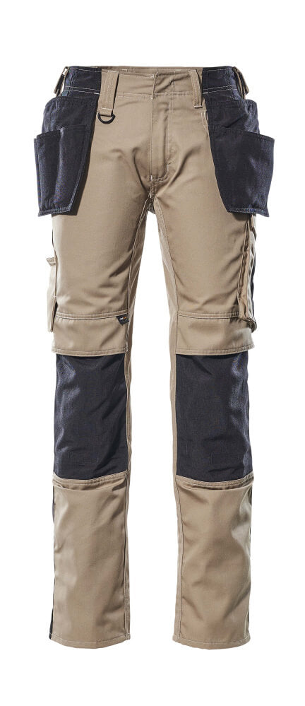 MASCOT UNIQUE Hose mit Hängetaschen - Hellkhaki/Schwarz