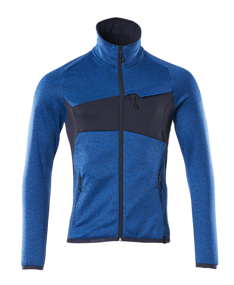 MASCOT ACCELERATE Fleecepullover mit Reißverschluss - Azurblau/Schwarzblau