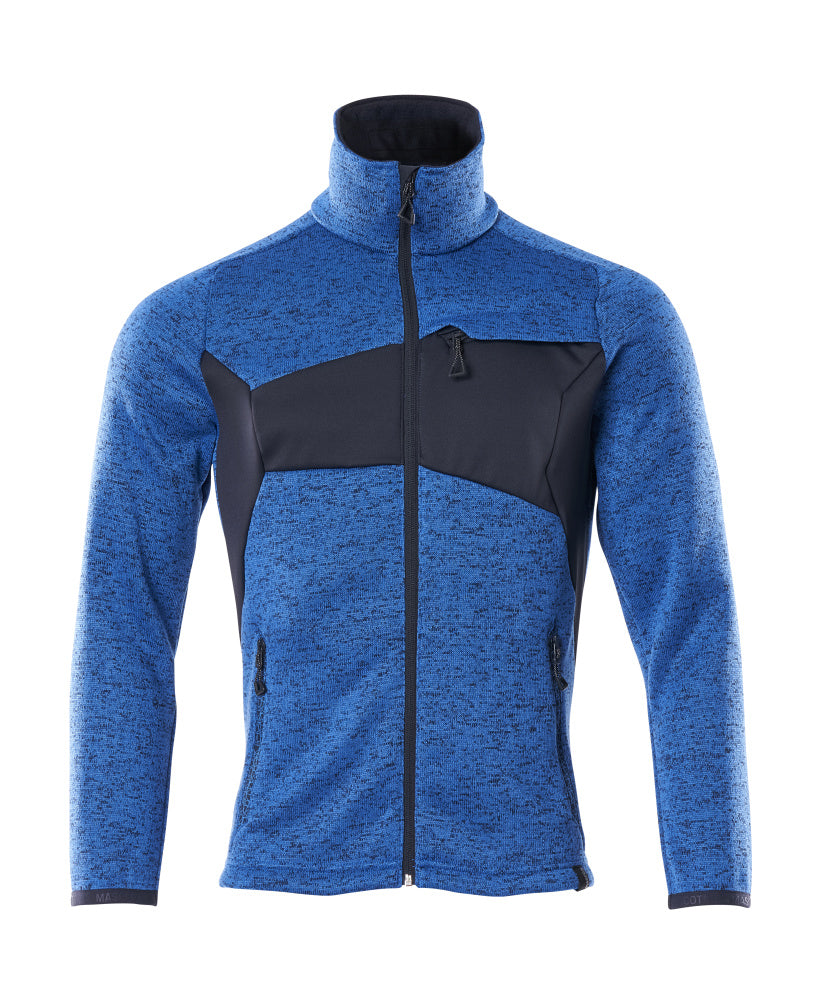 MASCOT ACCELERATE Strickpullover mit Reißverschluss - Azurblau/Schwarzblau