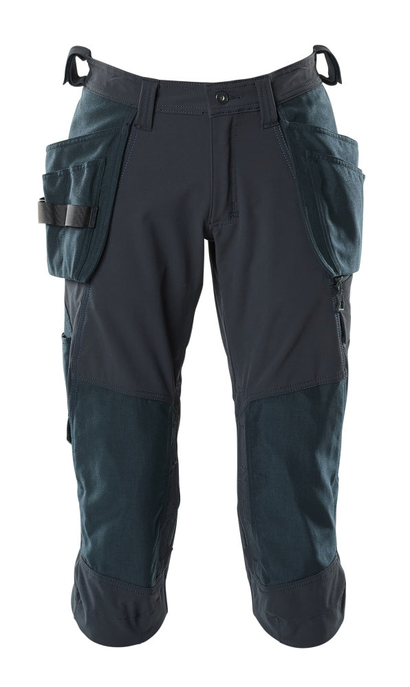 MASCOT ACCELERATE Dreiviertel-Hose mit Hängetaschen - Schwarzblau
