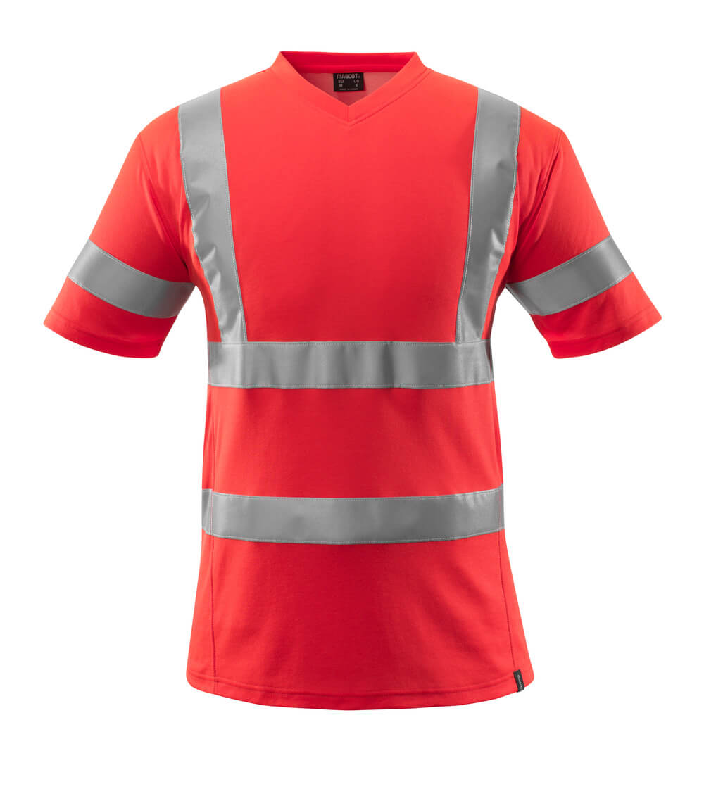MASCOT SAFE CLASSIC T-Shirt - Hi-vis Rot