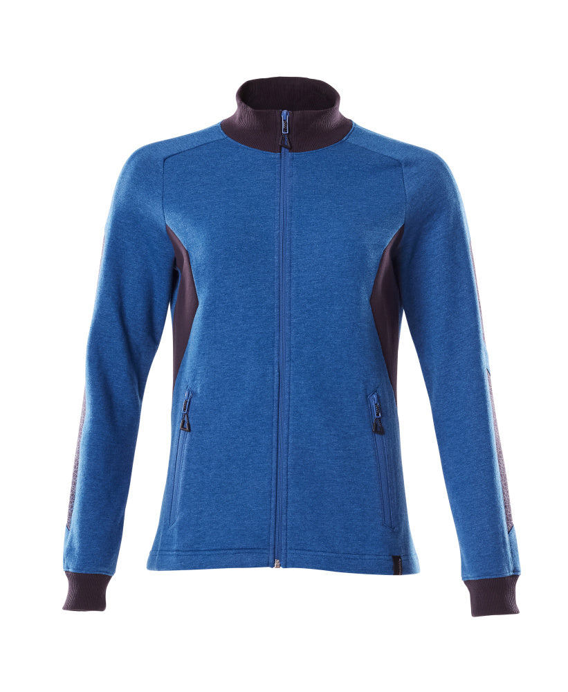 MASCOT ACCELERATE Sweatshirt mit Reißverschluss - Azurblau/Schwarzblau