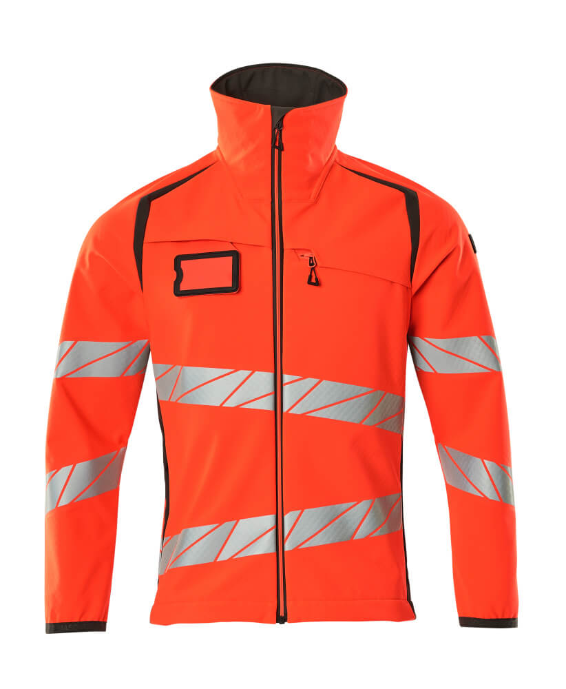 MASCOT ACCELERATE SAFE Softshell Jacke - Hi-vis Rot/Dunkelanthrazit