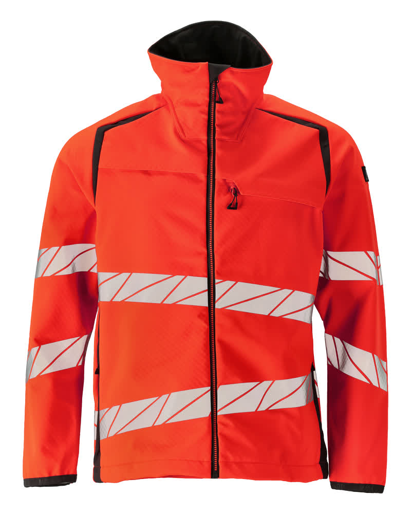 MASCOT ACCELERATE SAFE Softshell Jacke - Hi-vis Rot/Dunkelanthrazit
