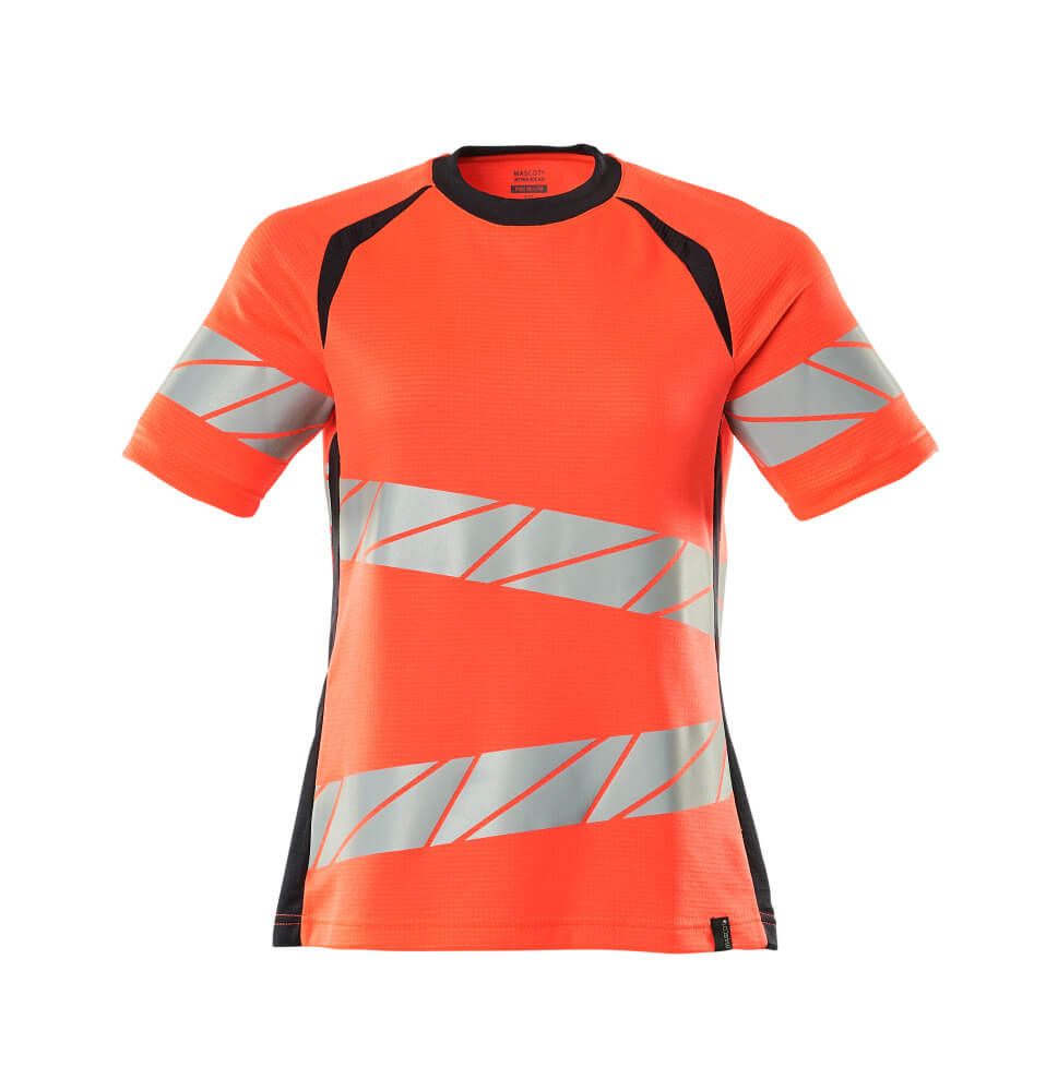 MASCOT ACCELERATE SAFE T-Shirt - Hi-vis Rot/Schwarzblau