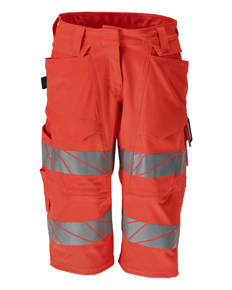 MASCOT ACCELERATE SAFE Shorts, lang - Hi-vis Rot