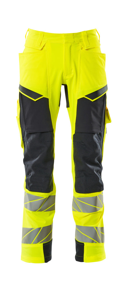MASCOT ACCELERATE SAFE Hose mit Knietaschen - Hi-vis Gelb/Schwarzblau