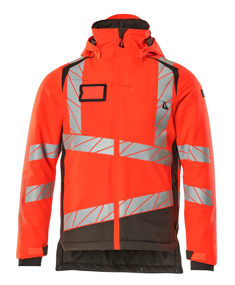 MASCOT ACCELERATE SAFE Winterjacke - Hi-vis Rot/Dunkelanthrazit