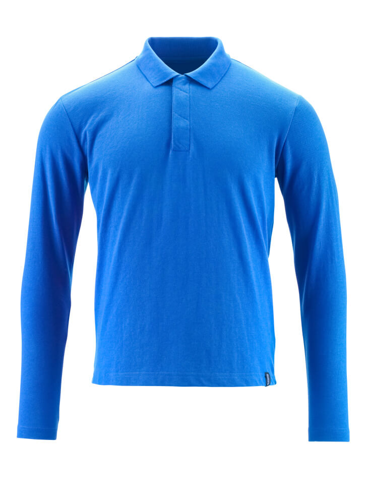 MASCOT CROSSOVER Polo-Shirt, Langarm - Azurblau