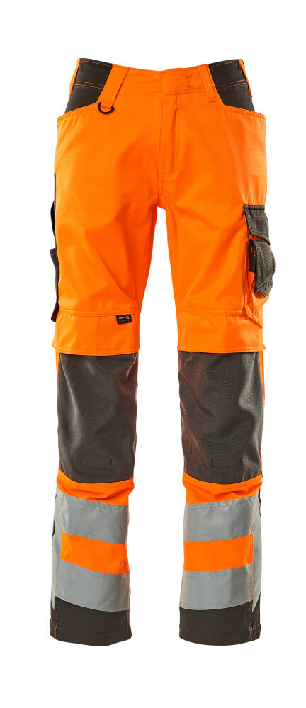 MASCOT SAFE SUPREME Hose mit Knietaschen - Hi-vis Orange/Dunkelanthrazit