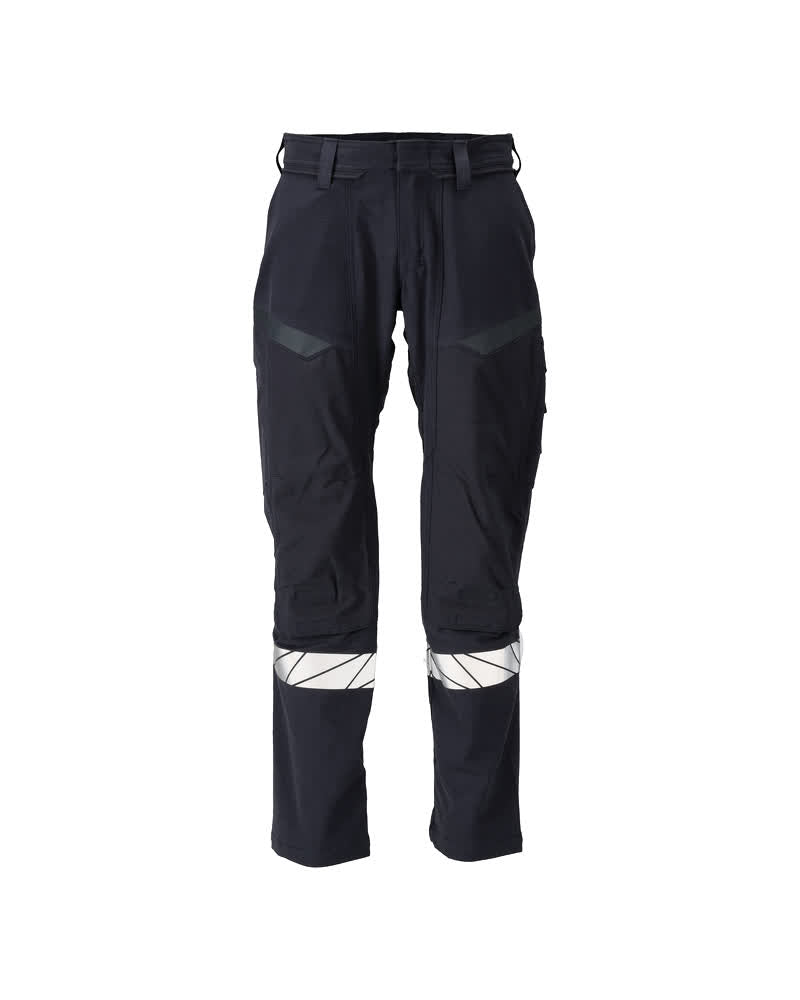 MASCOT ACCELERATE MULTISAFE Hose mit Knietaschen - Schwarzblau/Hi-vis Gelb