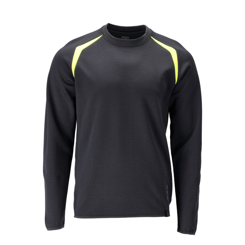 MASCOT ACCELERATE MULTISAFE Sweatshirt - Schwarzblau/Hi-vis Gelb