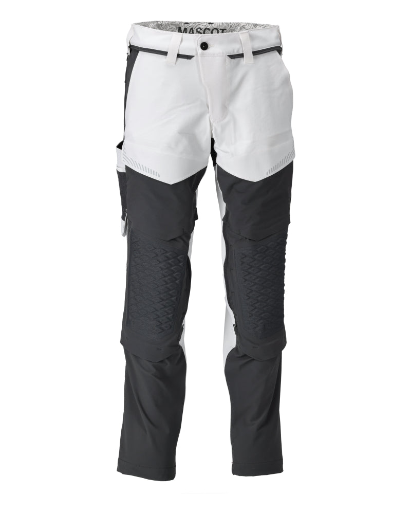 MASCOT CUSTOMIZED Hose mit Knietaschen, Maler - Weiß/Anthrazitgrau