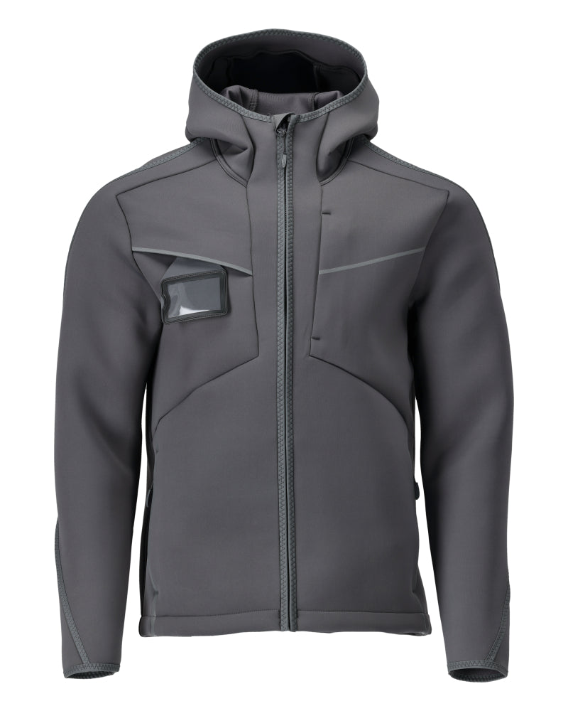 MASCOT CUSTOMIZED Softshell Jacke mit Kapuze - Anthrazitgrau