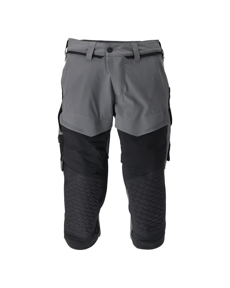 MASCOT CUSTOMIZED Dreiviertel-Hose mit Knietaschen - Anthrazitgrau/Schwarz