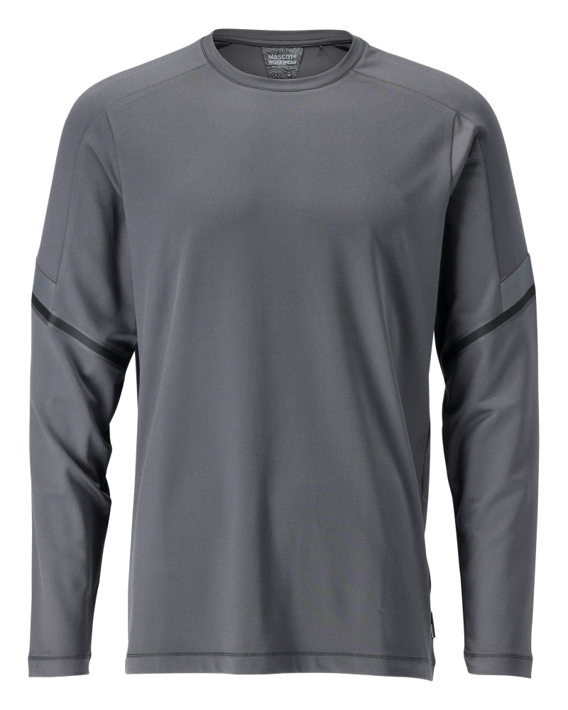 MASCOT CUSTOMIZED T-Shirt, Langarm - Anthrazitgrau