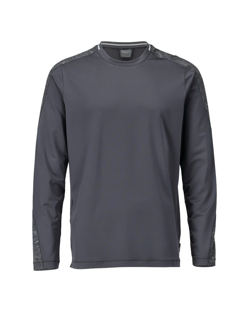 MASCOT CUSTOMIZED T-Shirt, Langarm - Anthrazitgrau