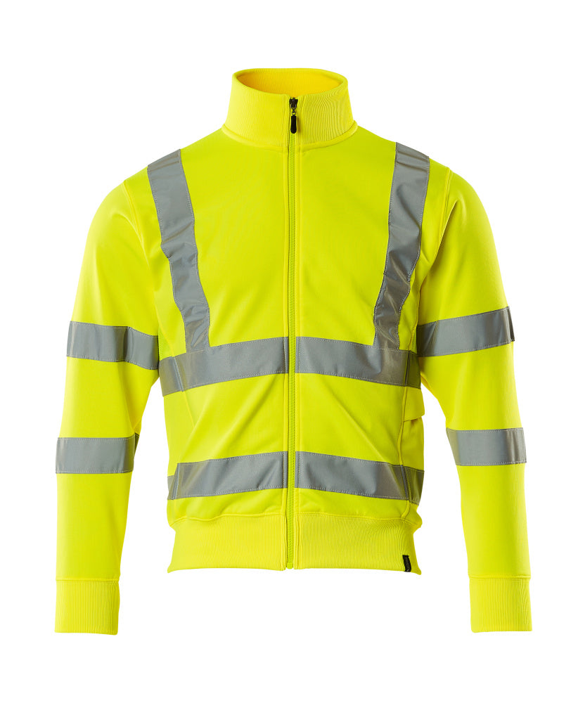 MASCOT SAFE CLASSIC Sweatshirt mit Reißverschluss - Hi-vis Gelb