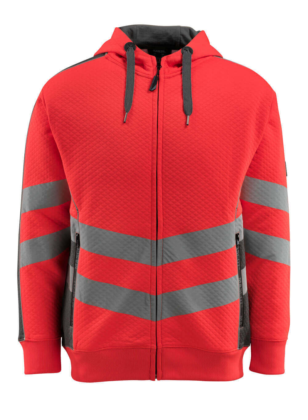 MASCOT SAFE SUPREME Kapuzensweatshirt mit Reißverschluss - Hi-vis Rot/Dunkelanthrazit