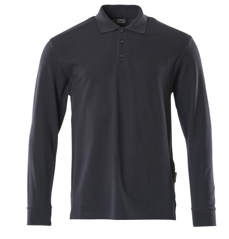 MASCOT CROSSOVER Polo-Shirt, Langarm - Graphitblau