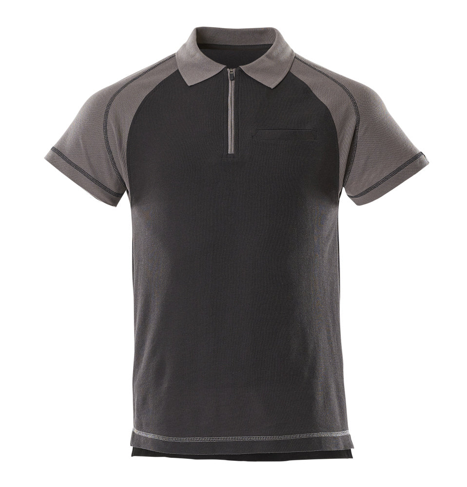 MASCOT IMAGE Polo-Shirt mit Brusttasche - Schwarz/Anthrazit