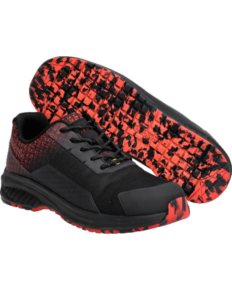 MASCOT FOOTWEAR ACCELERATE Sicherheitsschuhe - Schwarz/Verkehrsrot