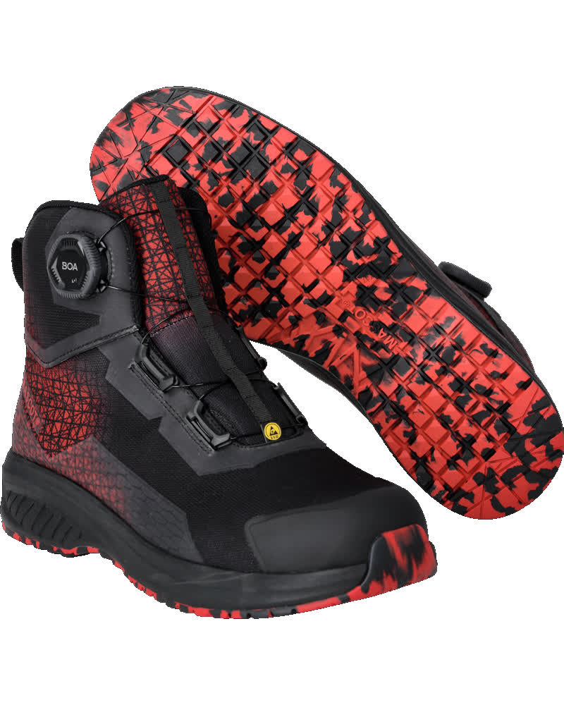 MASCOT FOOTWEAR ACCELERATE Sicherheitsstiefel - Schwarz/Verkehrsrot