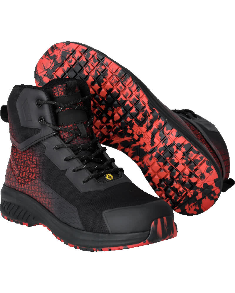 MASCOT FOOTWEAR ACCELERATE Sicherheitsstiefel - Schwarz/Verkehrsrot