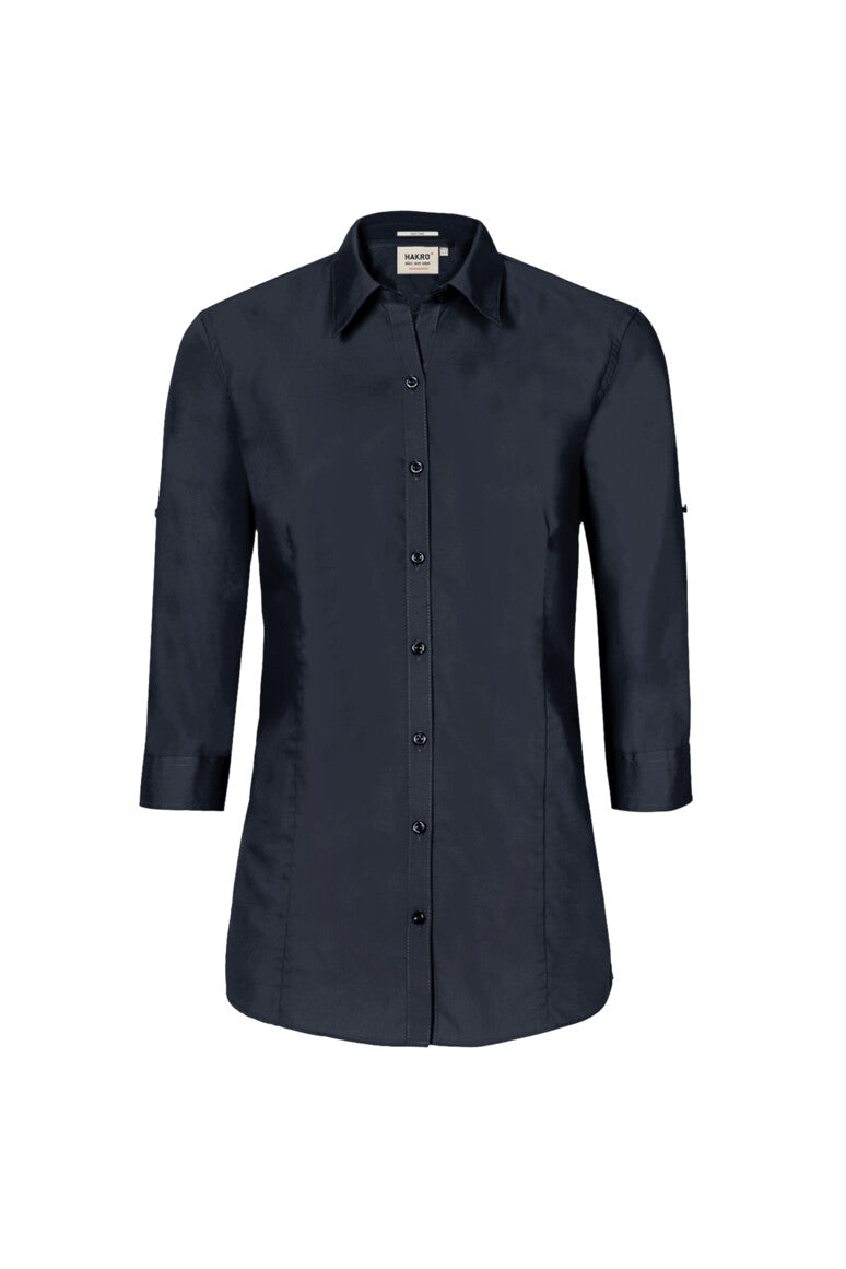 HAKRO 3/4-Arm-Vario Bluse MIKRALINAR® Unisex (0120) – Weiß (034)