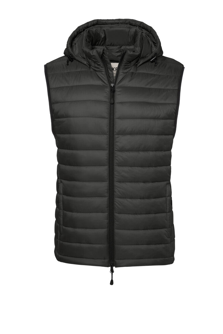 HAKRO Kapuzen-Loftweste Unisex (0897) – Karbongrau