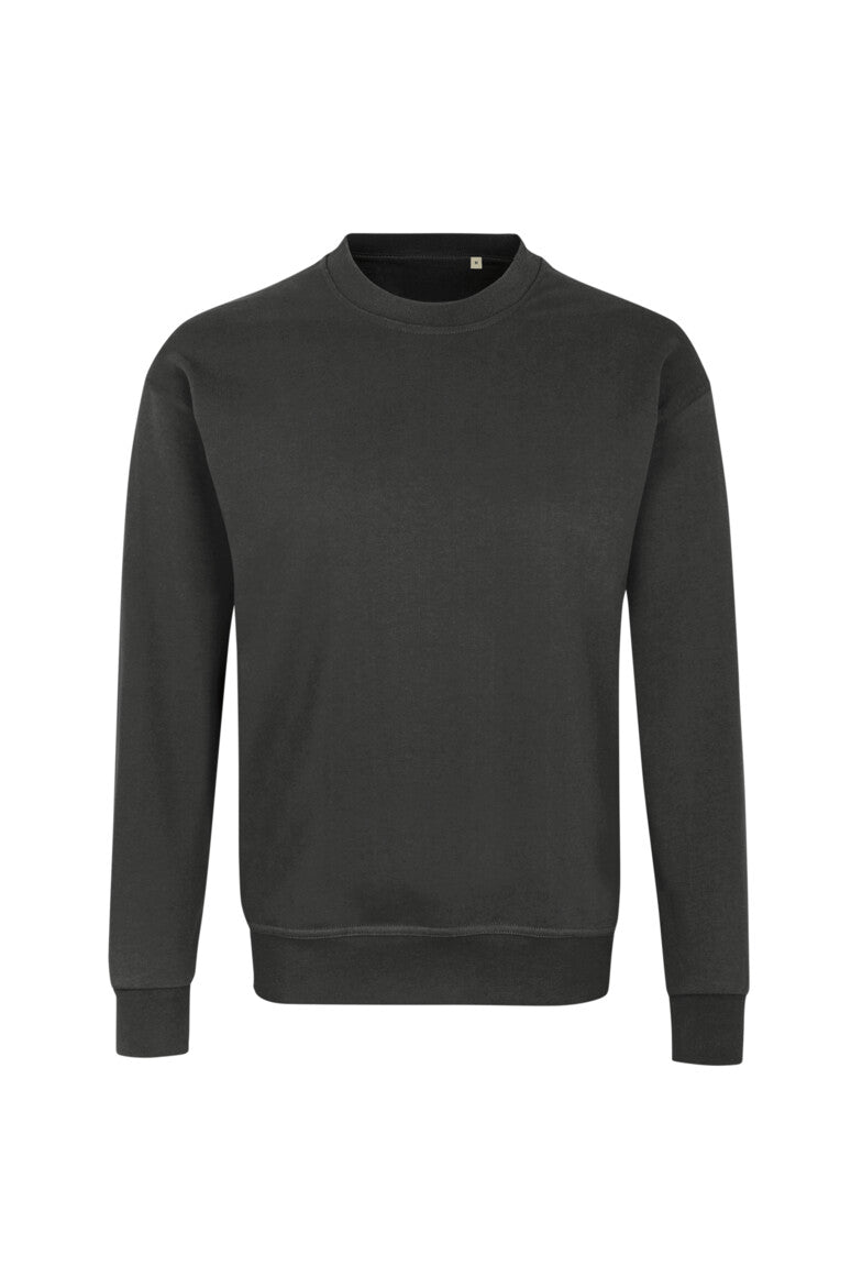 HAKRO Label-Free Sweatshirt Heavy MIKRALINAR® ECO Unisex (0567) – Karbongrau