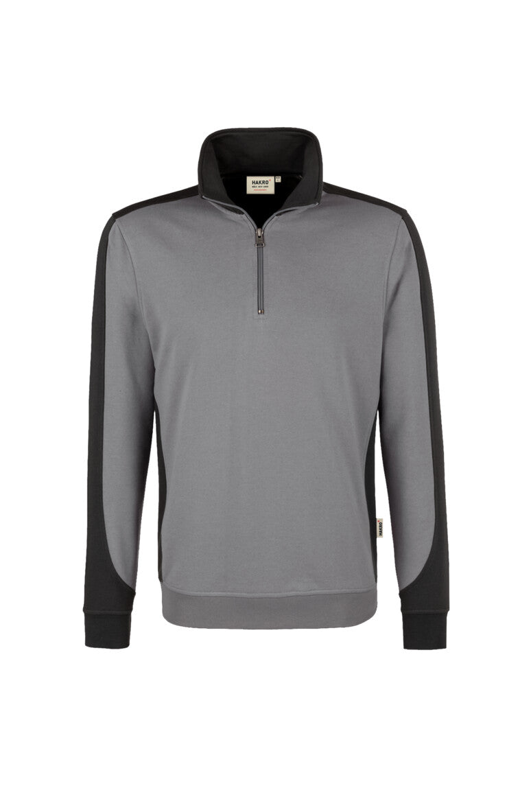 HAKRO Zip-Sweatshirt Contrast MIKRALINAR® Unisex (0476) – Titan