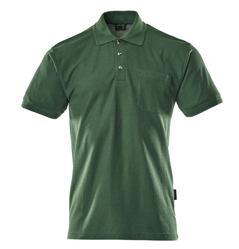 MASCOT CROSSOVER Polo-Shirt mit Brusttasche - Grün