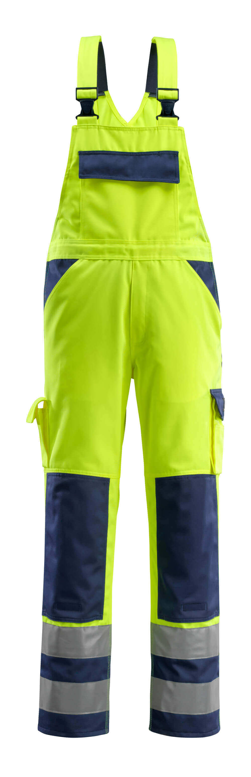 MASCOT SAFE COMPETE Latzhose mit Knietaschen - Hi-vis Gelb/Marine