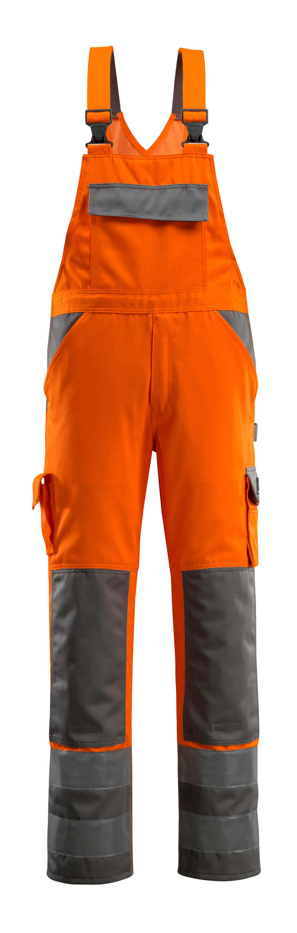 MASCOT SAFE COMPETE Latzhose mit Knietaschen - Hi-vis Orange/Anthrazit