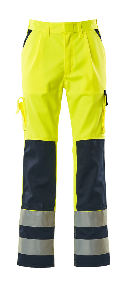 MASCOT SAFE COMPETE Hose mit Knietaschen - Hi-vis Gelb/Marine