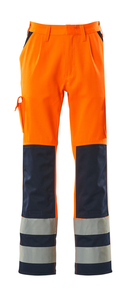 MASCOT SAFE COMPETE Hose mit Knietaschen - Hi-vis Orange/Marine