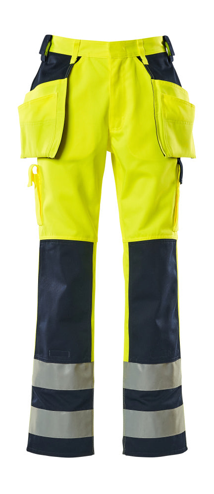 MASCOT SAFE COMPETE Hose mit Hängetaschen - Hi-vis Gelb/Marine