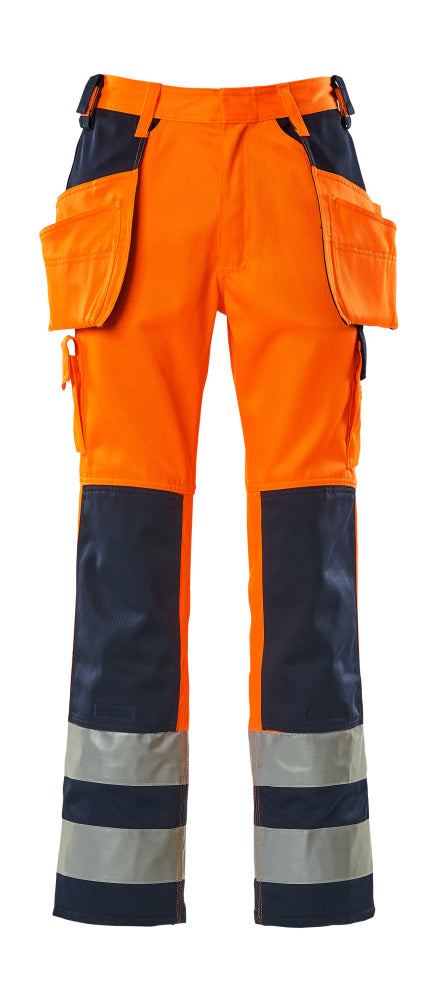 MASCOT SAFE COMPETE Hose mit Hängetaschen - Hi-vis Orange/Marine