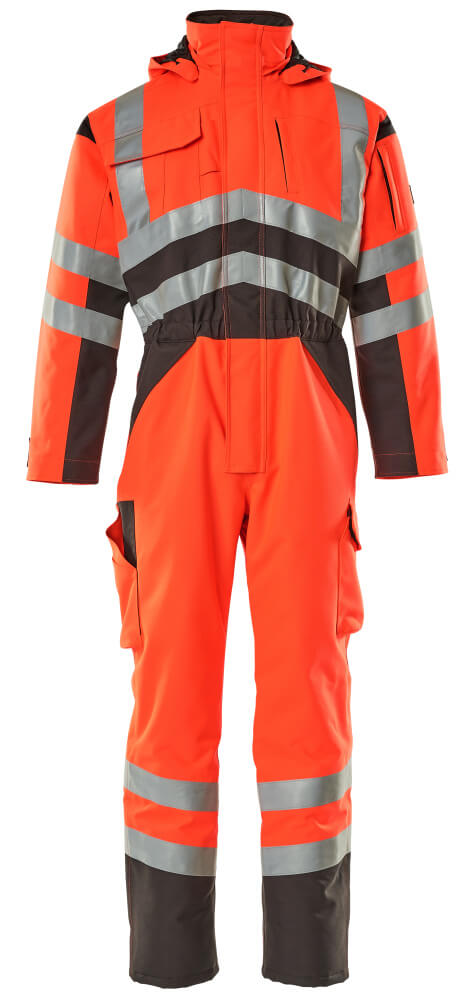 MASCOT SAFE YOUNG Winteroverall - Hi-vis Rot/Dunkelanthrazit