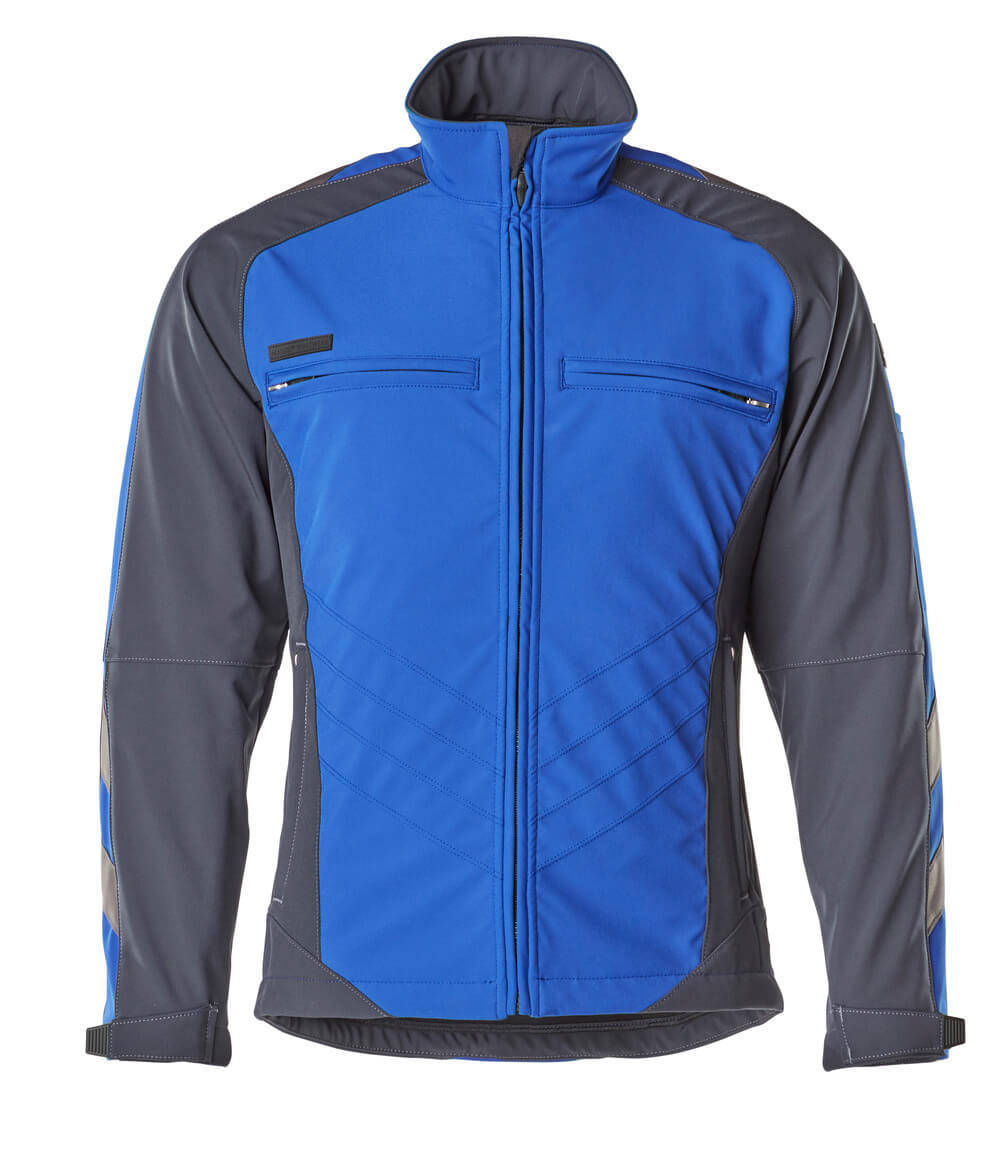 MASCOT UNIQUE Softshell Jacke - Kornblau/Schwarzblau