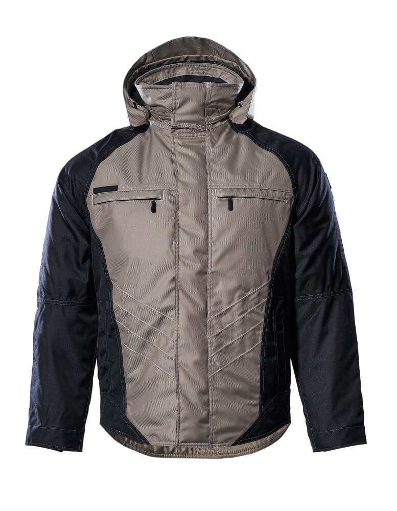 MASCOT UNIQUE Winterjacke - Hellkhaki/Schwarz