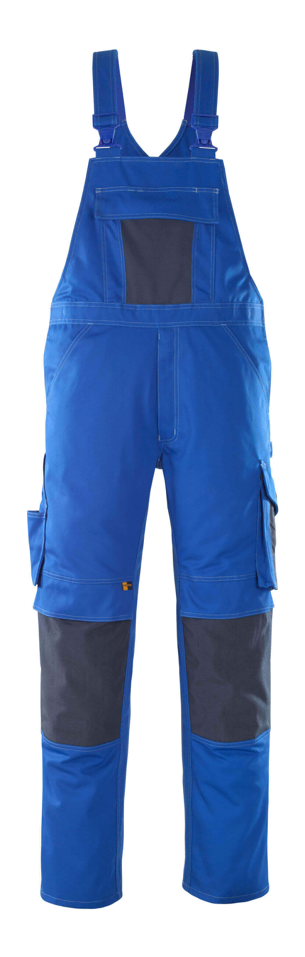 MASCOT UNIQUE Latzhose mit Knietaschen - Kornblau/Schwarzblau