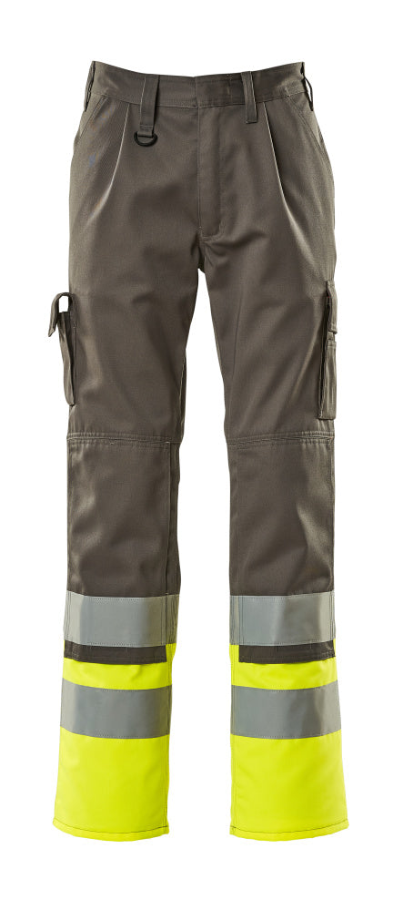 MASCOT SAFE COMPETE Hose mit Knietaschen - Anthrazit/Hi-vis Gelb