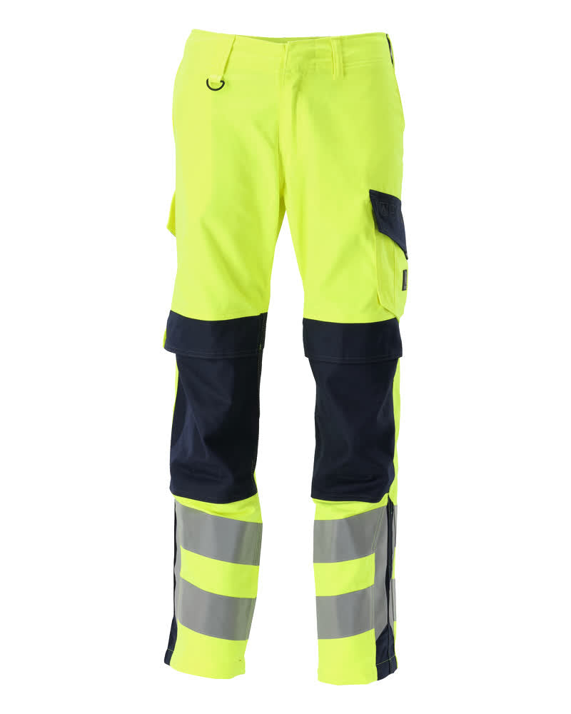 MASCOT MULTISAFE Hose mit Knietaschen - Hi-vis Gelb/Schwarzblau
